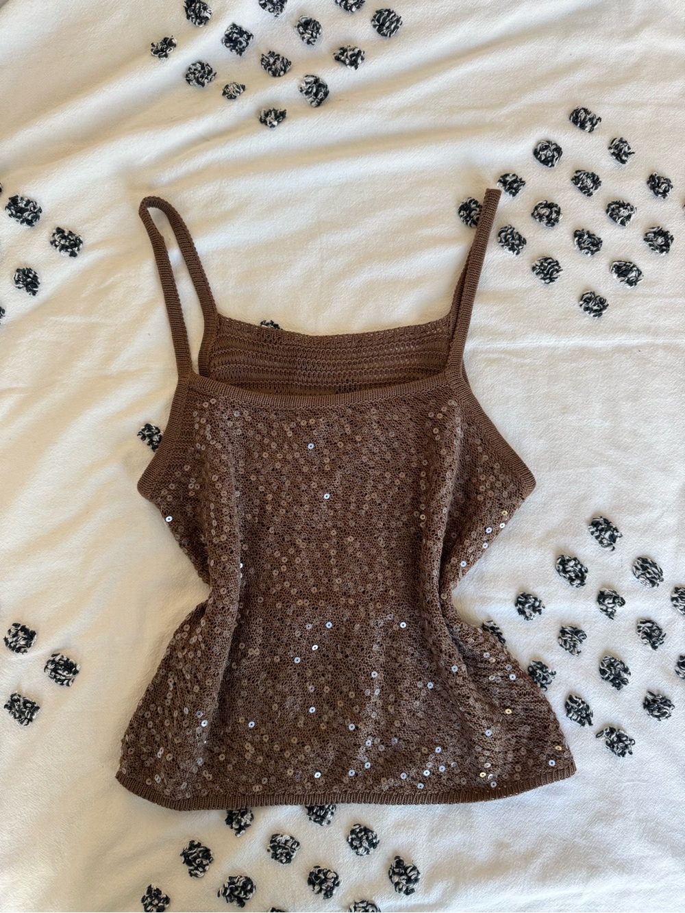 SHEIN sequin knit top